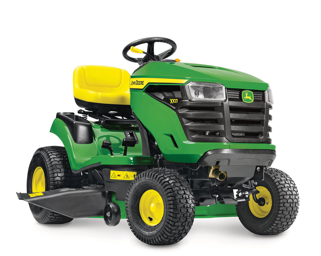 John Deere X107 Side Discharge 42" Ride On Lawn Mower (2026 Model)