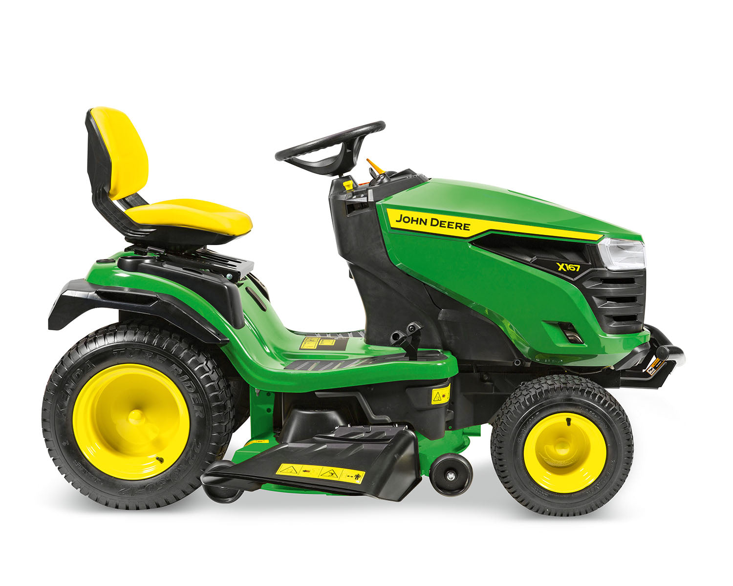 John Deere X167 Side Discharge and Mulching 48" Ride On Lawn Mower (2026 Model)