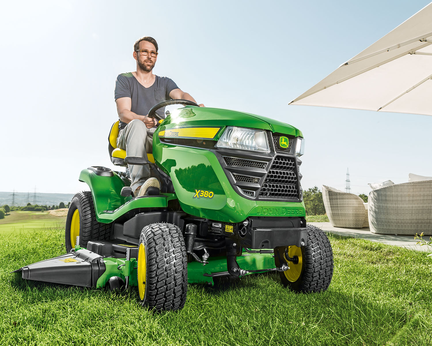 John Deere X380 Ride On Lawn Mower (Power Unit Only)